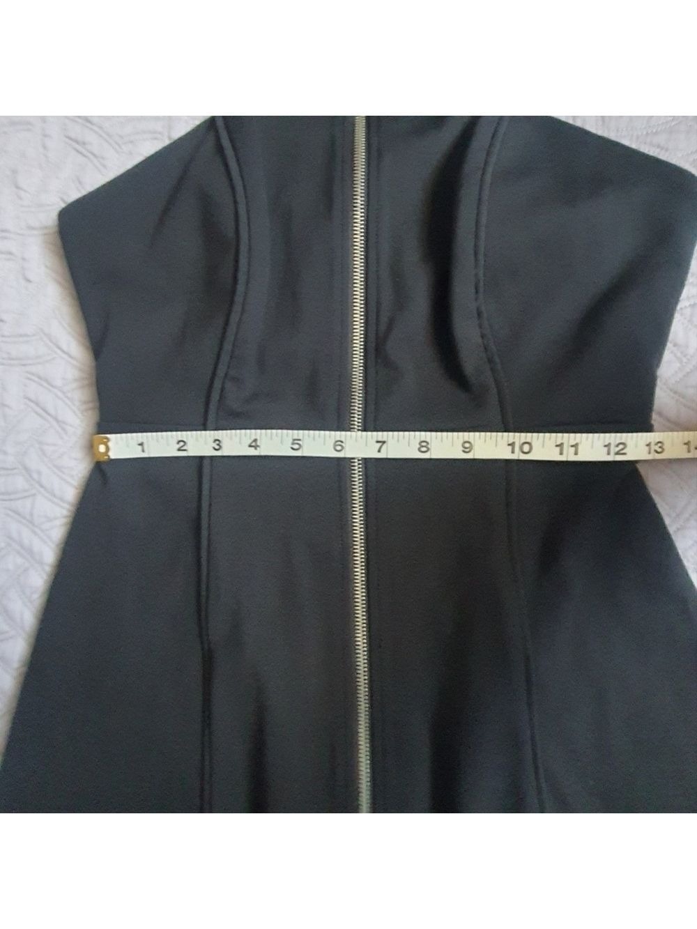 FP Black Zip Halter Dress Ladies XS Open Back Mini - Picture 8 of 10